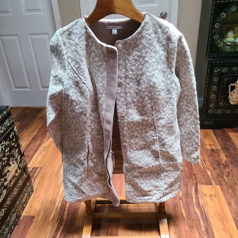 Issac Mizrahi, M, Ivory lace jacket